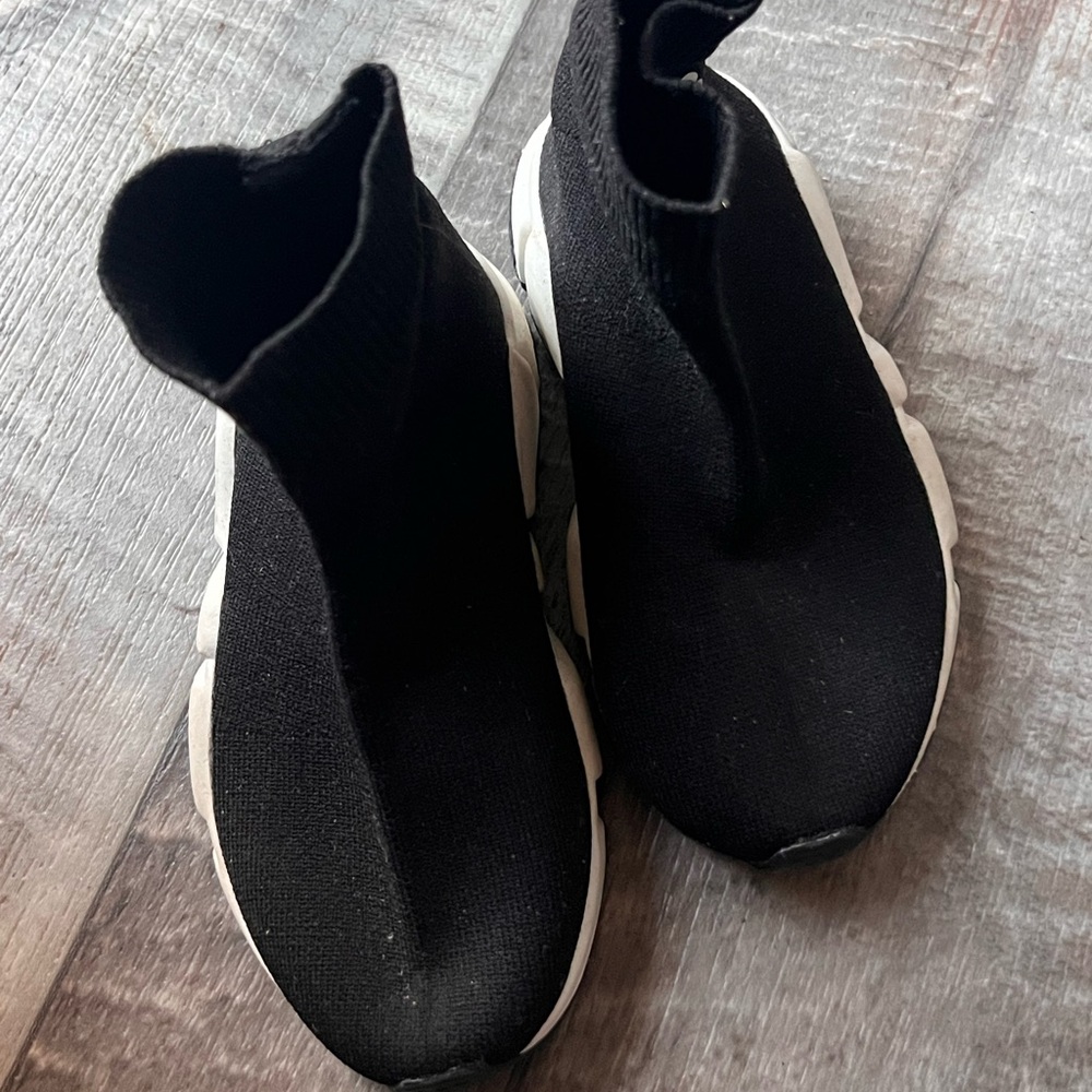 Balenciaga Toddler Sock Shoes Black & White